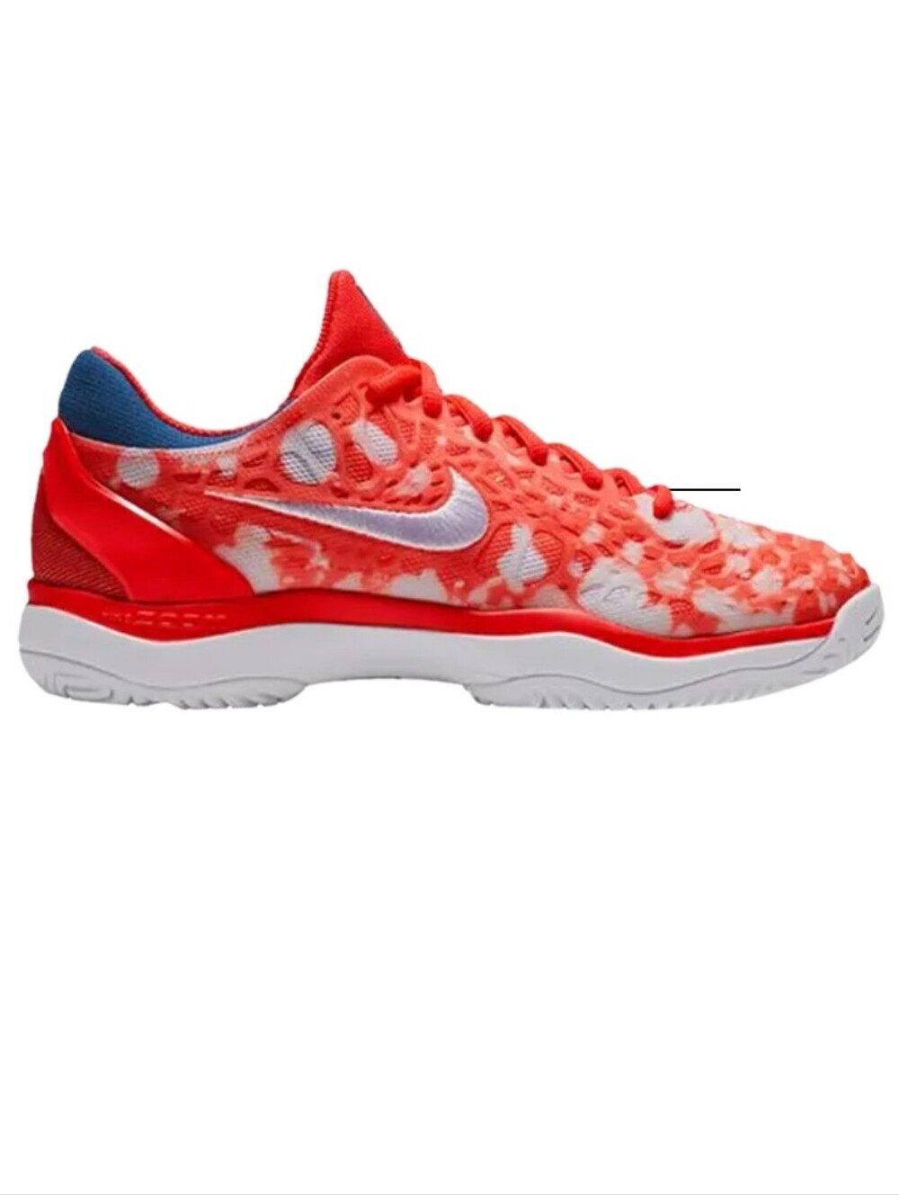 Nike Air Zoom Cage 3 HC PRM Bright Crimson Hard Court Tennis Shoes Sz 7.5 Wmns